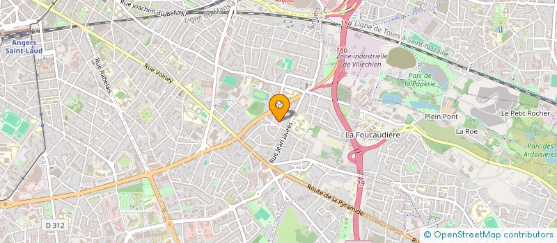 localisation de l'entreprise CHILAUD-GODET à ANGERS