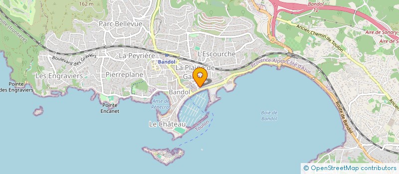 localisation de l'entreprise CHILL OUT à BANDOL
