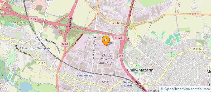 localisation de l'entreprise CHILLY ARAGO à CHILLY-MAZARIN