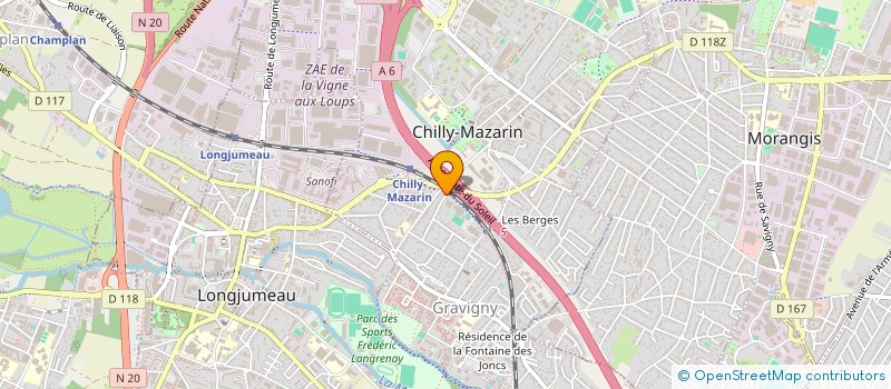 localisation de l'entreprise CHILLY TRANS EXPRESS à CHILLY-MAZARIN