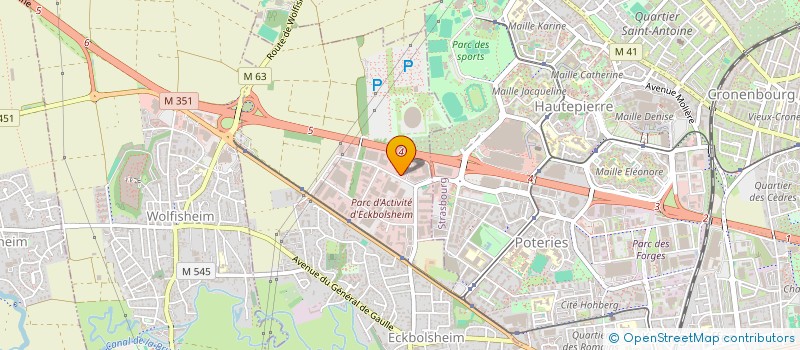 localisation de l'entreprise CHILOTRANS  ECKBOLSHEIM