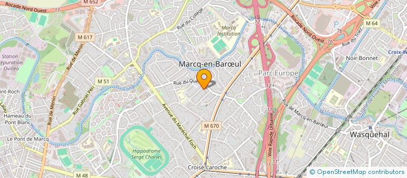 localisation de l'entreprise CHIM EYE à MARCQ-EN-BARŒUL