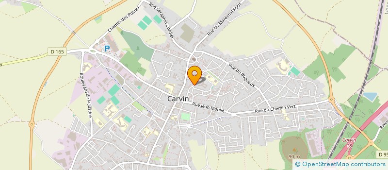 localisation de l'entreprise CHIM'INDUSTRIE à CARVIN