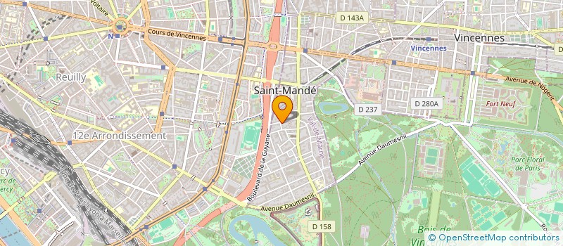 localisation de l'entreprise CHIMENE BOCQUET à SAINT-MANDE