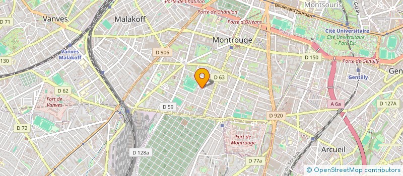 localisation de l'entreprise CHIMERE  MONTROUGE