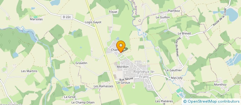 localisation de l'entreprise CHIMERE  RIGNIEUX-LE-FRANC