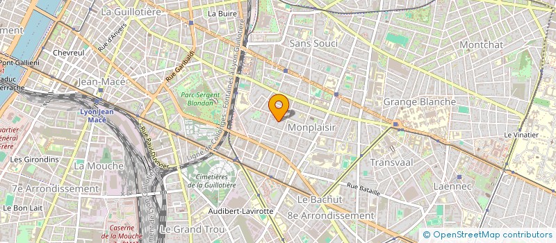 localisation de l'entreprise CHIMERE  LYON 8EME