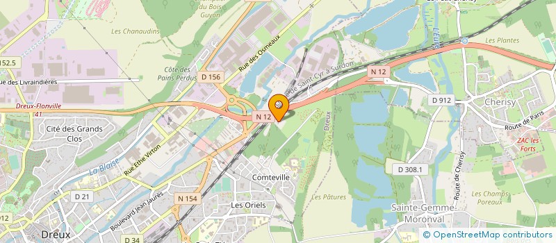 localisation de l'entreprise CHIMIE CIRCUIT à DREUX