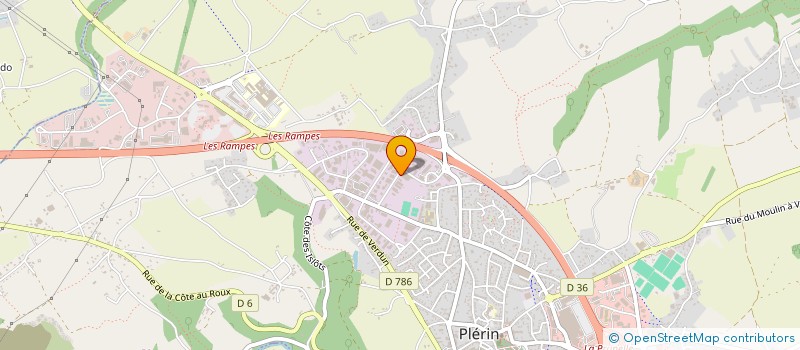 localisation de l'entreprise CHIMIE TECHNIQUE ET CONSEIL  PLERIN