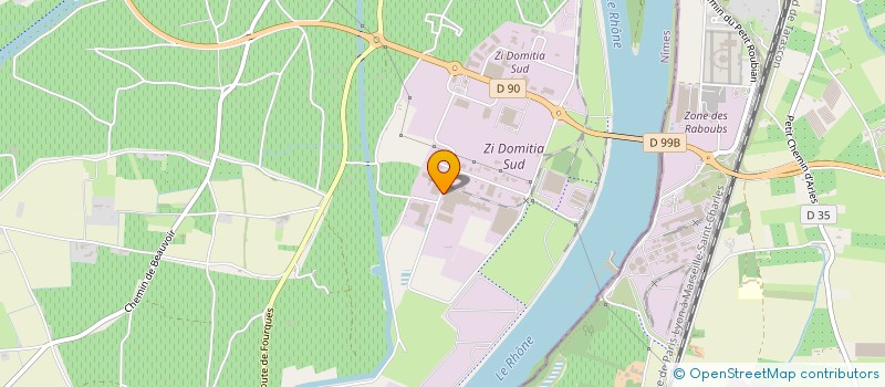 localisation de l'entreprise CHIMIREC SOCODELI  BEAUCAIRE