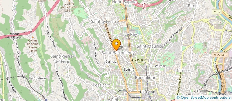 localisation de l'entreprise CHIMISUD à NICE