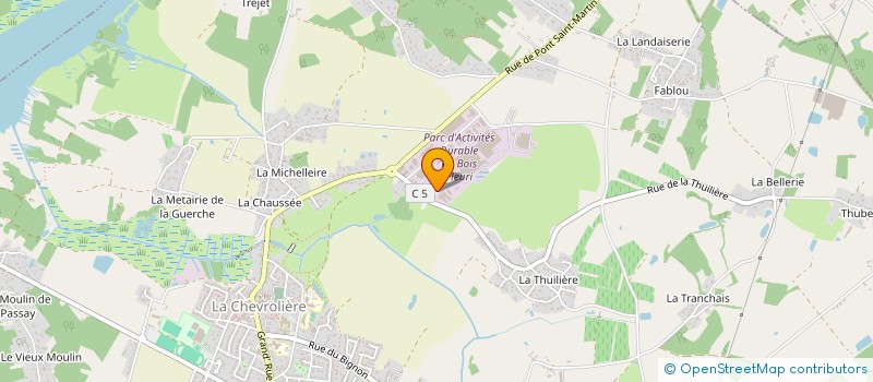 localisation de l'entreprise CHIMRENOV  LA CHEVROLIERE