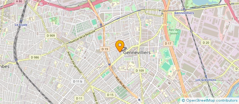 localisation de l'entreprise CHIN IMMOBILIER à GENNEVILLIERS