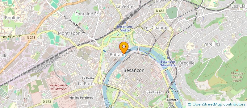 localisation de l'entreprise CHINA UNG à BESANCON