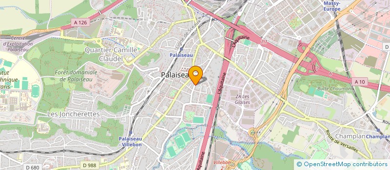 localisation de l'entreprise CHINE EUROPE DE RECHERCHE EN I CHING  PALAISEAU