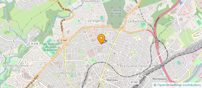 localisation de l'entreprise CHINGUETTI à LIMOGES