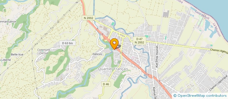 localisation de l'entreprise CHINMAYA MISSION REUNION  SAINTE-SUZANNE