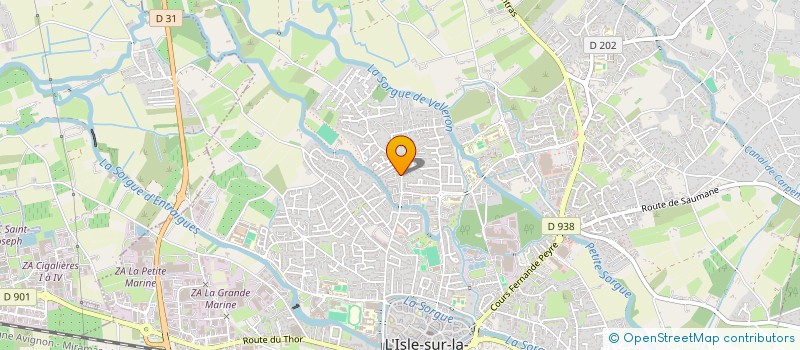 localisation de l'entreprise CHIOTTI N  L'ISLE-SUR-LA-SORGUE