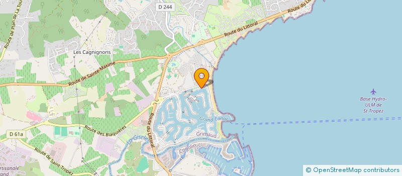 localisation de l'entreprise CHIP à GRIMAUD