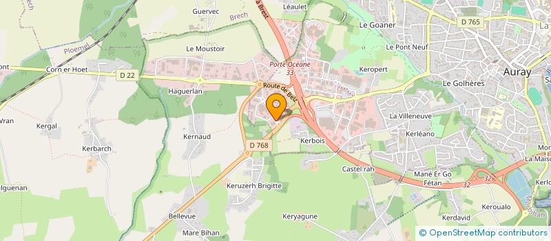 localisation de l'entreprise CHIP AND CHARGE à AURAY