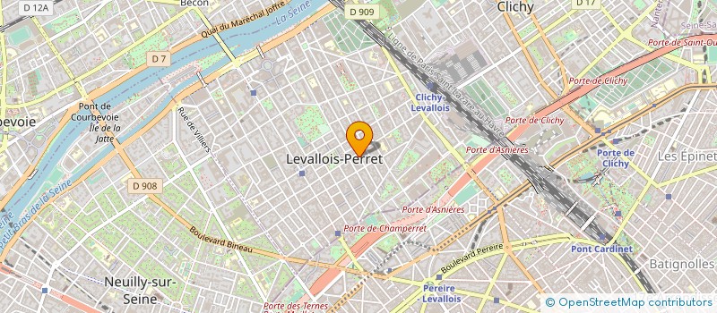 localisation de l'entreprise CHIPART THERESE à LEVALLOIS-PERRET