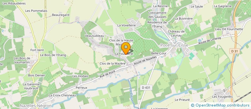 localisation de l'entreprise CHIPON FRERES TRAVAUX FORESTIERS à SOUVIGNY DE TOURAINE