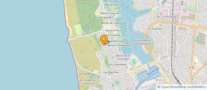 localisation de l'entreprise CHIPPERS à LES SABLES D'OLONNE