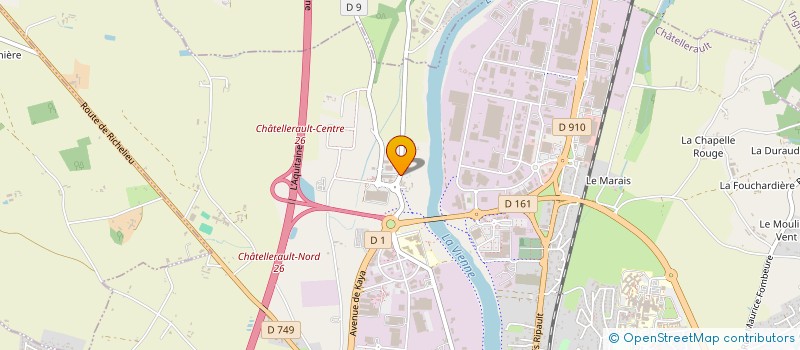 localisation de l'entreprise CHIPS CO2  CHATELLERAULT