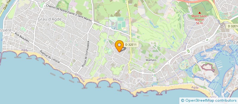 localisation de l'entreprise CHIQUITA  AGDE