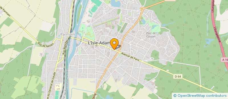 localisation de l'entreprise CHIR ESTHETIQUE RUE DE PARIS  L'ISLE-ADAM