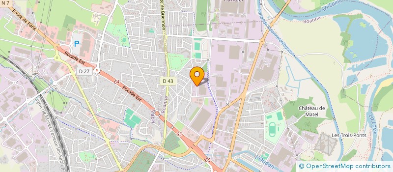 localisation de l'entreprise CHIRAT DEVELOPPEMENT à ROANNE