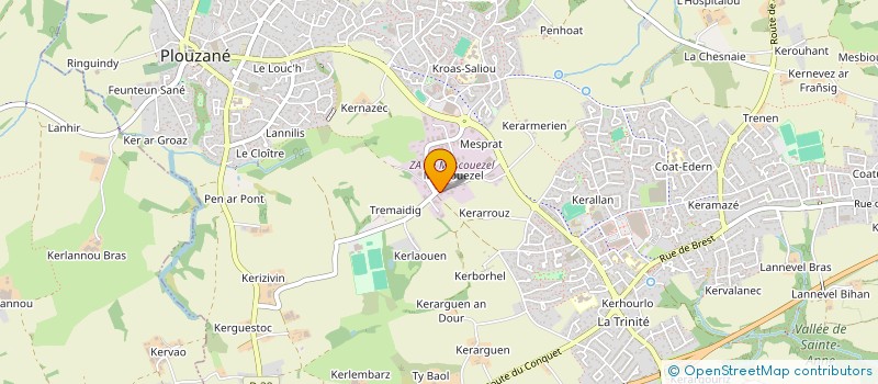 localisation de l'entreprise CHIRAZ  PLOUZANE