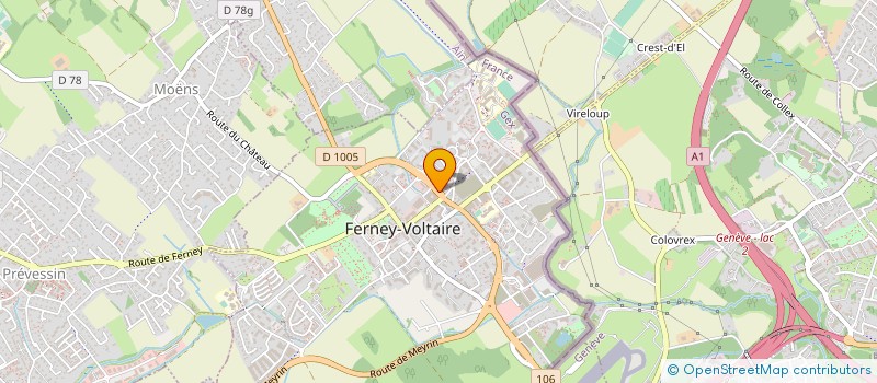 localisation de l'entreprise CHIRDENT'AIDE à FERNEY-VOLTAIRE