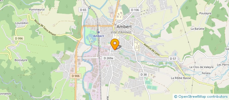 localisation de l'entreprise CHIREL 63  AMBERT