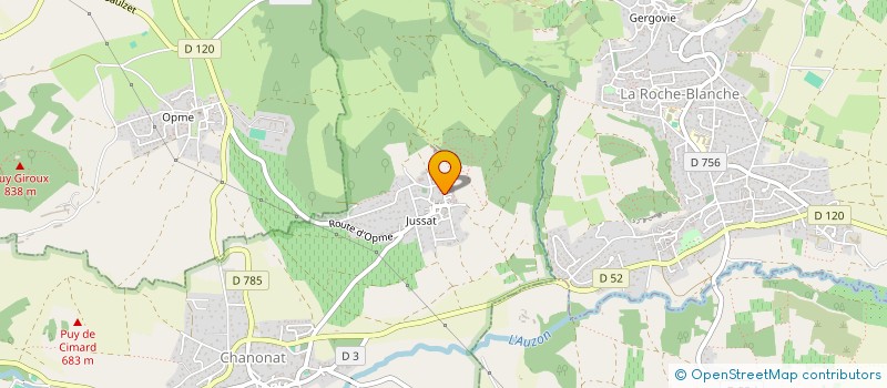 localisation de l'entreprise CHIRENT DIFFUSION SASU  CHANONAT