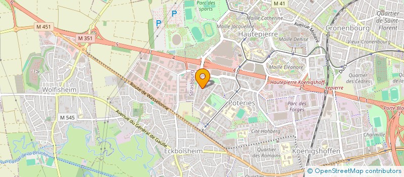 localisation de l'entreprise CHIRIAC DEVELOPPEMENT à STRASBOURG