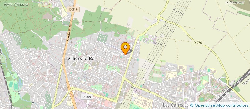 localisation de l'entreprise CHIRIN COUVERTURE  VILLIERS-LE-BEL