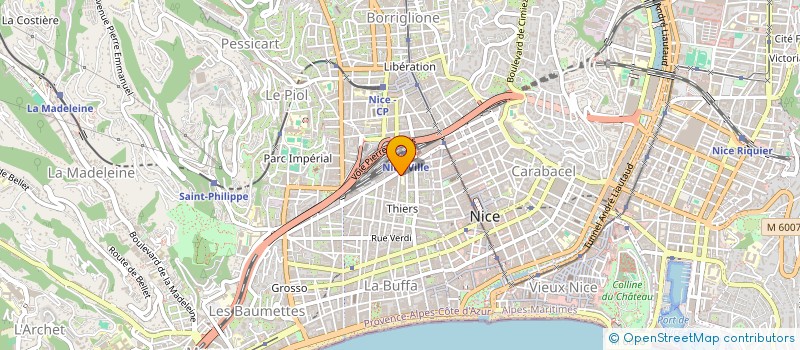 localisation de l'entreprise CHIRINE à NICE
