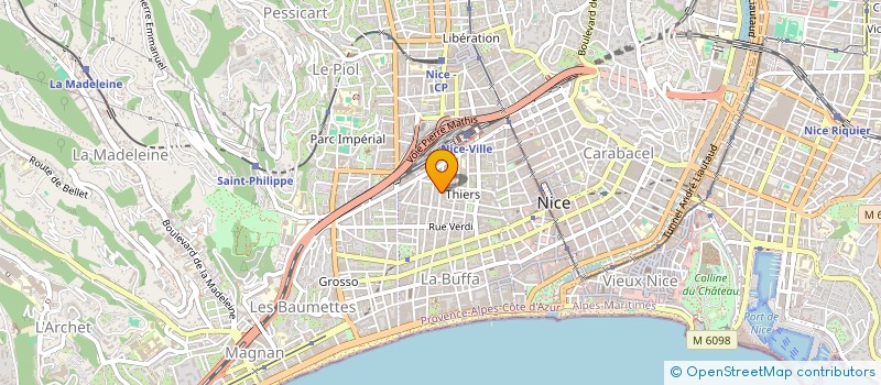 localisation de l'entreprise CHIRITA à NICE