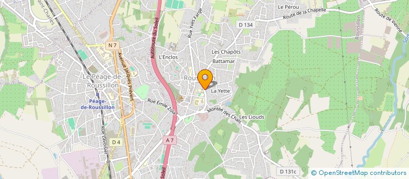 localisation de l'entreprise CHIRIU  ROUSSILLON