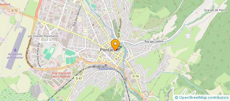 localisation de l'entreprise CHIRO DU HAUT DOUBS  PONTARLIER