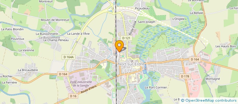 localisation de l'entreprise CHIRO-ERDRE  NORT-SUR-ERDRE