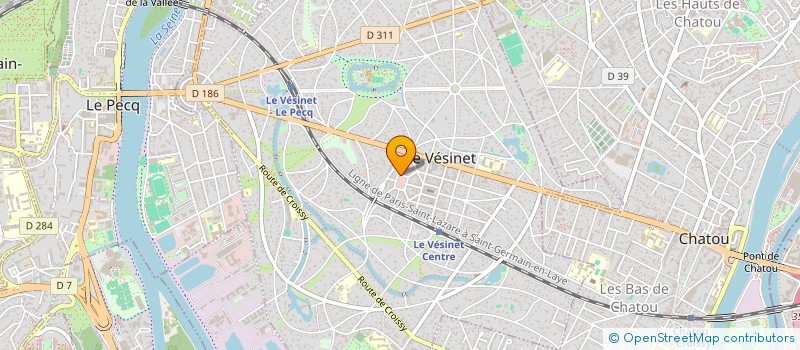 localisation de l'entreprise CHIRO SCM  LE VESINET