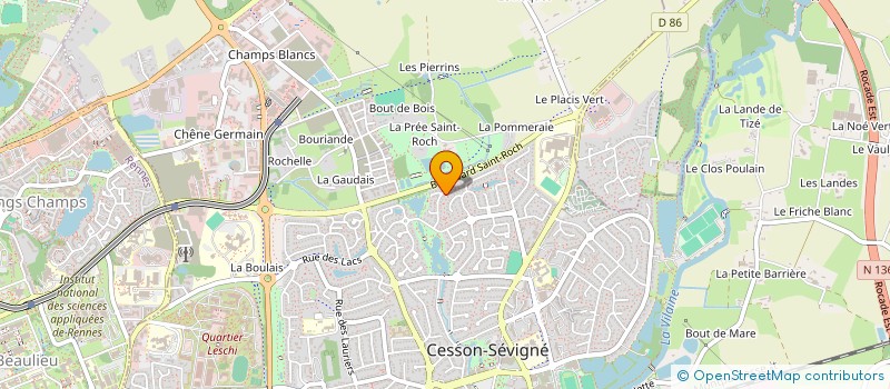 localisation de l'entreprise CHIROFRANCE à CESSON-SEVIGNE