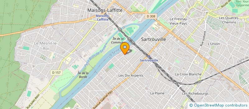 localisation de l'entreprise CHIROGALE à SARTROUVILLE