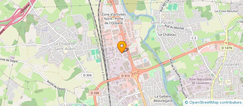 localisation de l'entreprise CHIRON  LE MANS