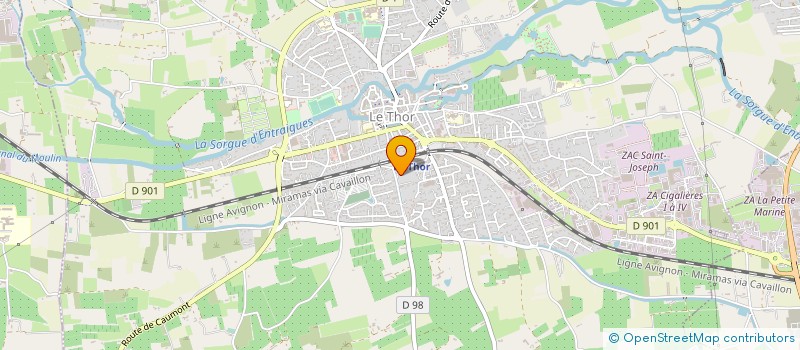 localisation de l'entreprise CHIRON LA DESCENDANCE  LE THOR