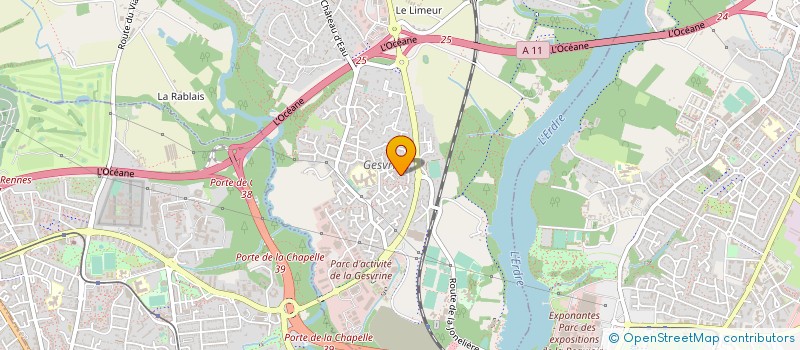 localisation de l'entreprise CHIRON PAYSAGISTE ET ASSOCIES à SUCE-SUR-ERDRE
