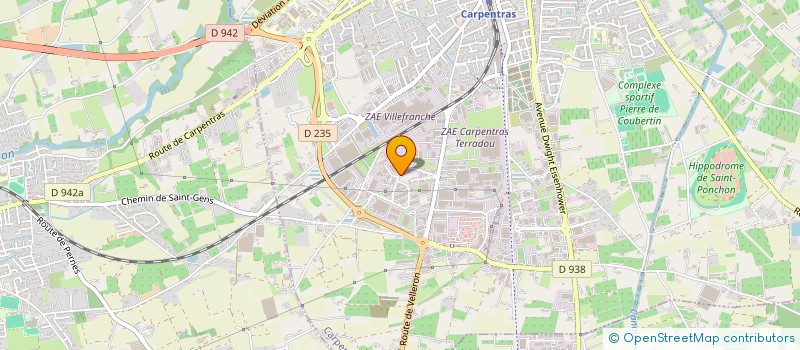 localisation de l'entreprise CHIROPO à CARPENTRAS