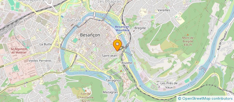 localisation de l'entreprise CHIROPTERA  BESANCON